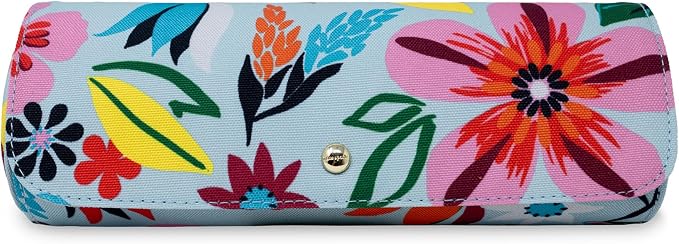 kate spade new york Travel Jewelry Roll, Safari Floral | Fabric Jewelry Case Organizer for Women, Cute Jewelry Organization Holds Necklaces, Rings, Bracelets with Zipper Pocket - Image 2
