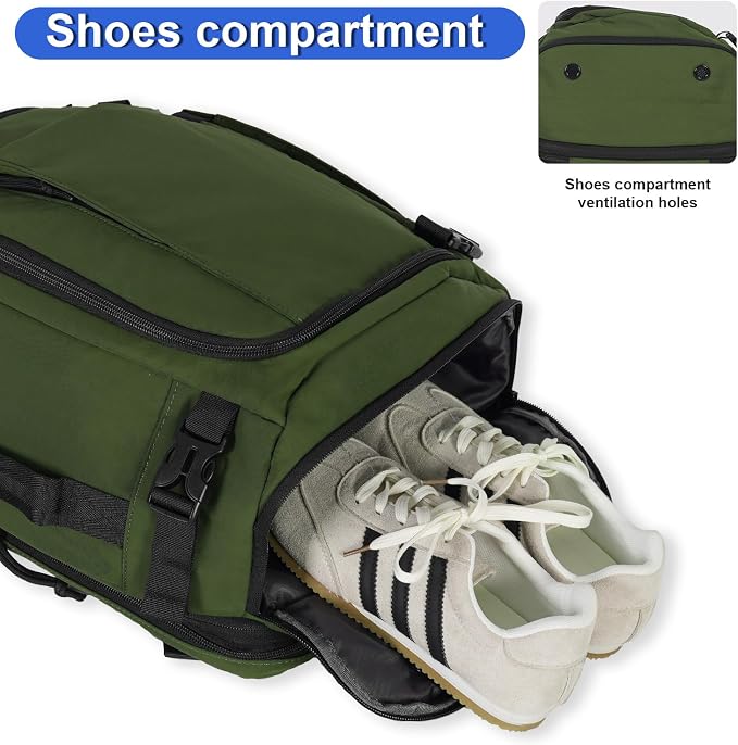 Carry On Travel Backpack Flight Approved Laptop Backpack for Women Men | Personal Item Travel Bag, Casual Weekender Daypack with Wet Pocket for Business, Hiking - Image 4