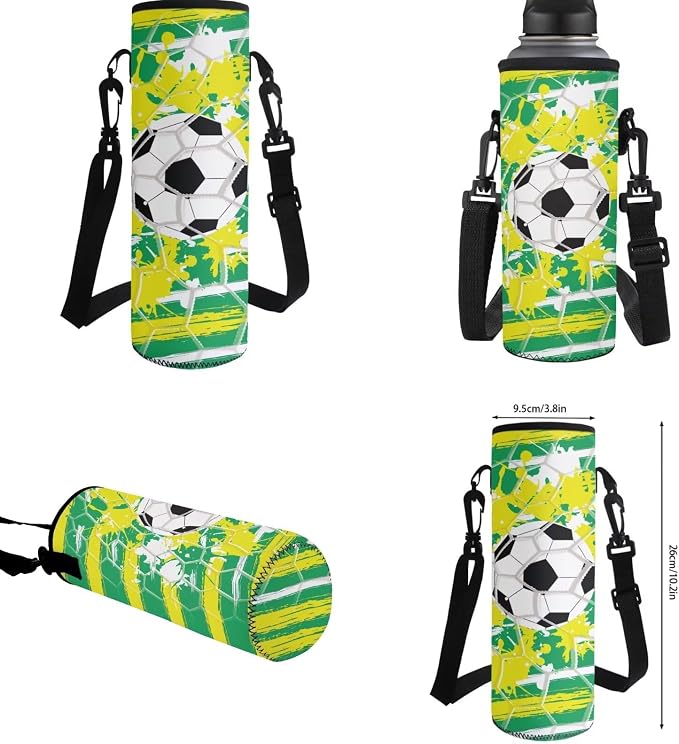 4Pcs Football Backpack for Boys with Lunch Box 8-10 Boys Bookbag with Pencil Case Water Bottle Sleeve Preschool Elementary Student Teens Kids School Bookbag Set - Image 6