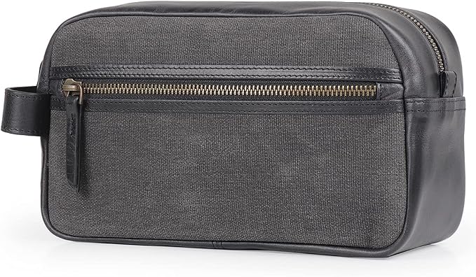 Londo Genuine Leather Travel Toiletry Bag – Makeup, Shaving Organizer, Dopp Kit for Men & Women, Durable & Stylish Travel Accessory - Image 2