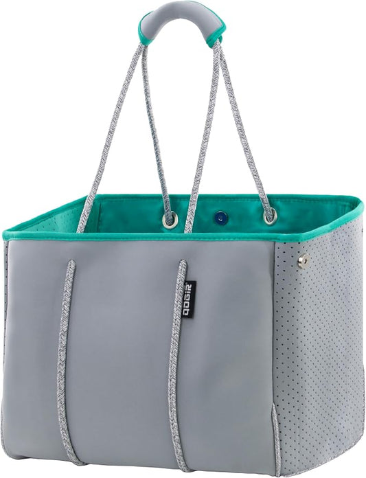 QOGiR Neoprene Multipurpose Beach Bag Tote with Inner Zipper Pocket … … … … by QOGiR