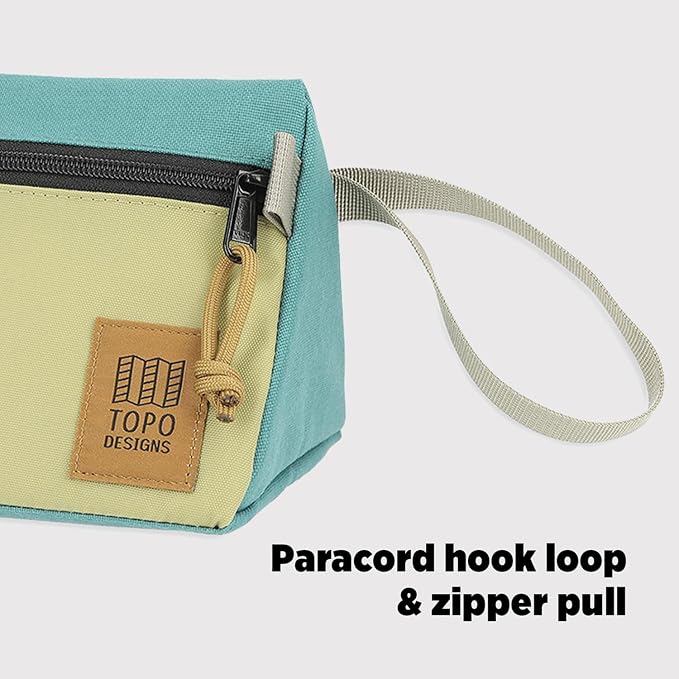 Topo Designs Dopp Kit - Travel Bag for Personal Care Essentials, Self Standing Triangular Shape, Fully Lined for Easy Cleaning, Recycled Nylon (Navy) - Image 6