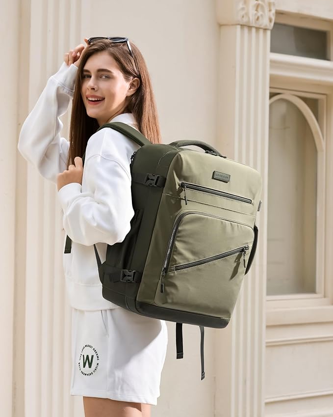LOVEVOOK 40L Travel Backpack for Women Men, Airline Approved Carry On Luggage, Multi-Pocket TSA Personal Item Bag fits 17 Inch Laptop, Waterproof Weekender Overnight Suitcase Travel Essentials - Image 2