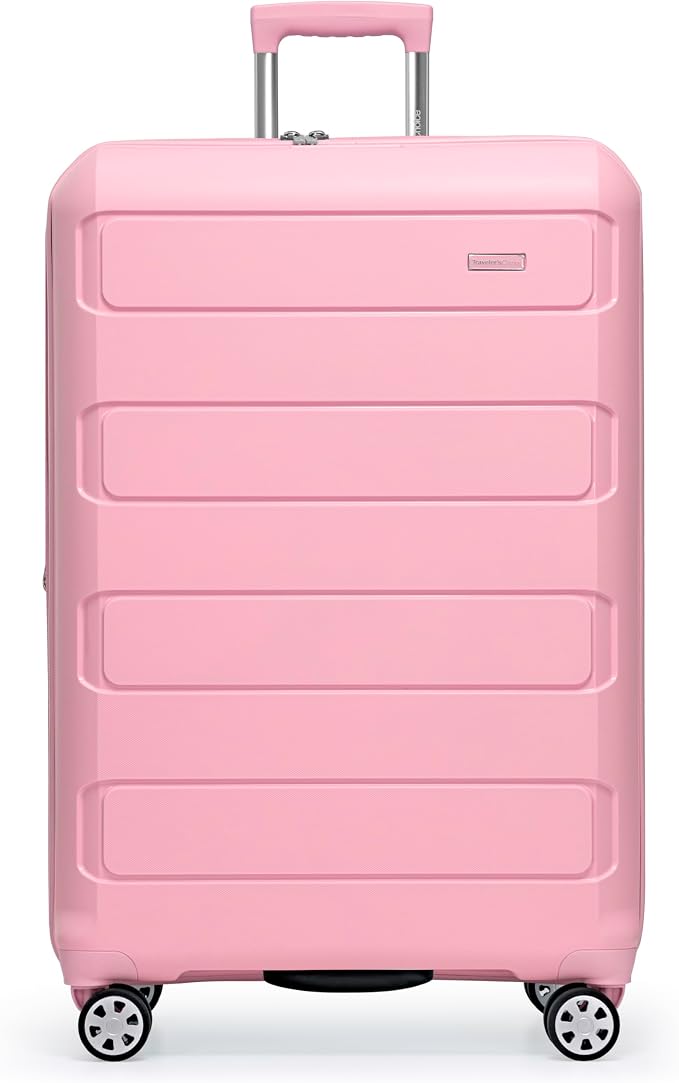 Traveler's Choice Pagosa Hardshell Expandable Luggage with Spinner Wheels, Pink, 27-Inch Medium - Image 2