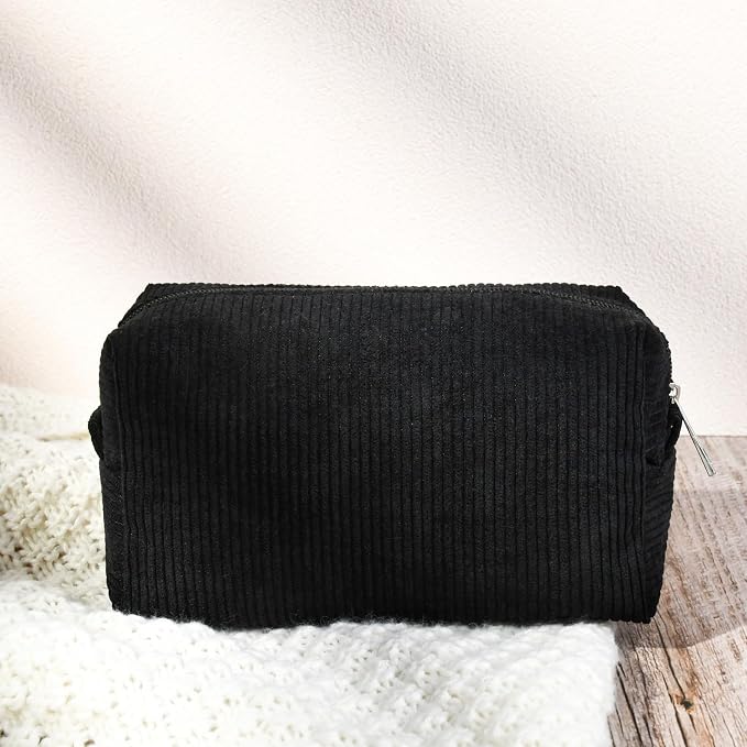 SOIDRAM Makeup Bag Preppy Cosmetic Bag Bulk Makeup Pouch Personalize Travel Toiletry Bag Organizer Cute DIY Makeup Brushes Storage Bag for Women - Image 7