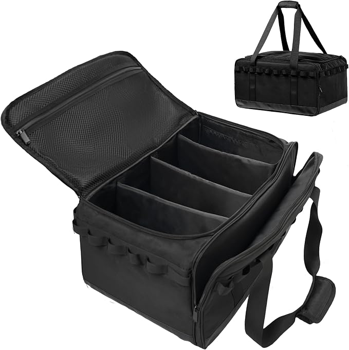 COOZMENT 35L Camping Bag,Tactical Duffle Bag with Waterproof Bottom,Shoe Bag for Travel/Outdoor with 3 Adjustable Dividers,Picnic Camping Organizer,Multi-functional Duffel Bag for Camping/Sports/GYM by COOZMENT