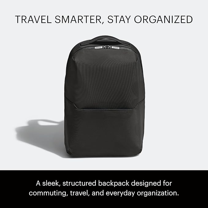 Away The Everywhere Zip Backpack - Personal Item Airline Approved Backpack with 16” Padded Laptop Sleeve, Water Bottle Pocket, Interior and Exterior Pockets - Fits Up to 16-Inch Laptops - Jet Black - Image 2