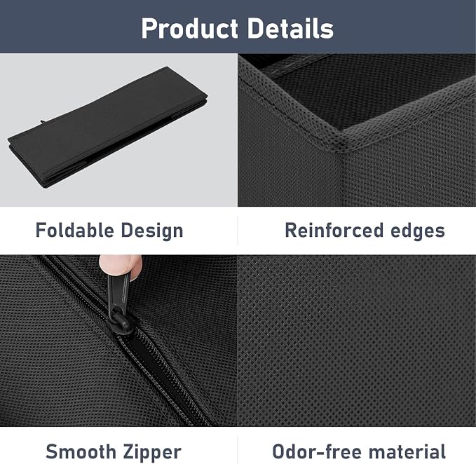 DIMJ Drawer Organizer Clothes Storage - 26 Pack Baby Dresser Organizer for Nursery, Small Fabric Closet Drawer Organizer Bins for Underwears Socks, Foldable Storage Dividers Organization for Bedroom - Image 6