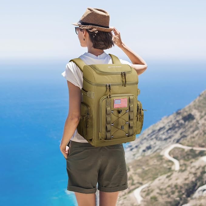 Maelstrom 35/50 Can Insulated Backpack Cooler, Leakproof Soft Lunch Ice Bag | Keeps Food Cold For 16h, Peva Liner, Durable Nylon, Ergonomic Padding. Perfect For Men, Women, Camping, Beach, Hiking, Travel - Image 7