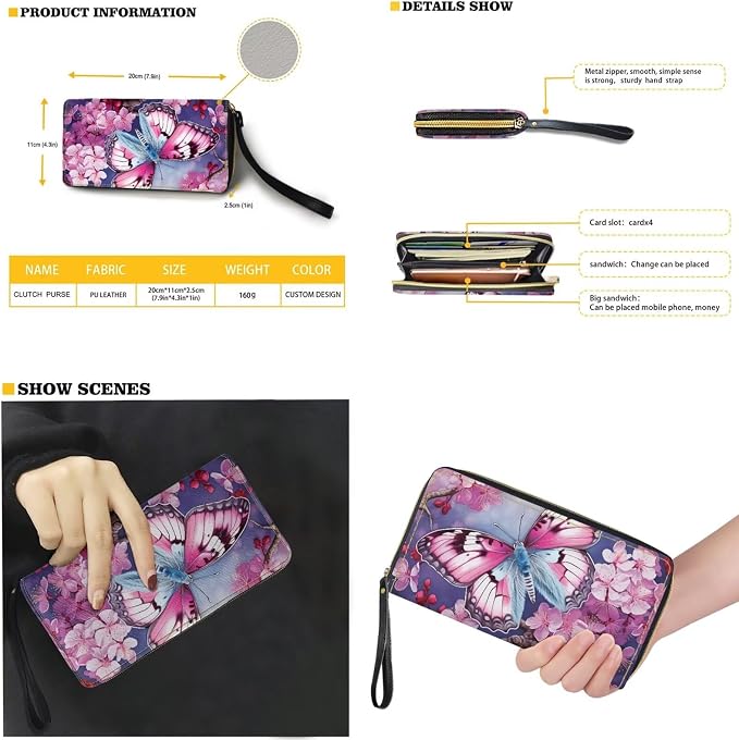 Women Purse Handbags Wallet Sets Leather Shoulder Tote Bag for Women,Top Handle Purse with Wrist Wallet Bag - Image 2
