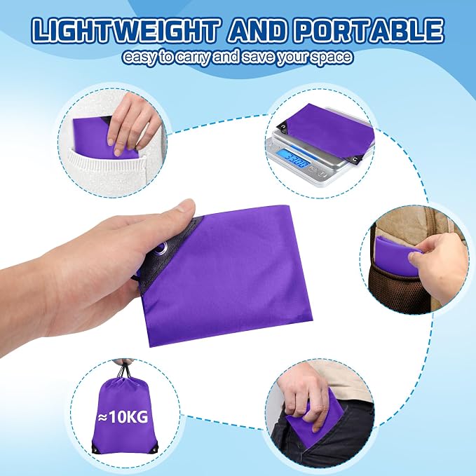 Grneric Drawstring Bags 28 PCS Drawstring Backpack Bulk String Backpack Cinch Bag Sackpack for Men Women Gym (Purple) - Image 5
