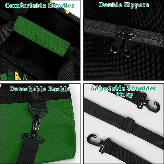 Cheerleading Dance Bag for Women Cheer Team Sport Gym Makeup Cosmetic Bag 2 Pcs Set - Image 6