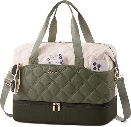LOVEVOOK Weekender Bags for Women with Shoe Compartment, Lightweight Travel Duffle Bag with Wet Pocket, Hospital Overnight Bags for Women Labor Delivery, Personal Item Carry On Bag for Gym, Sport by LOVEVOOK