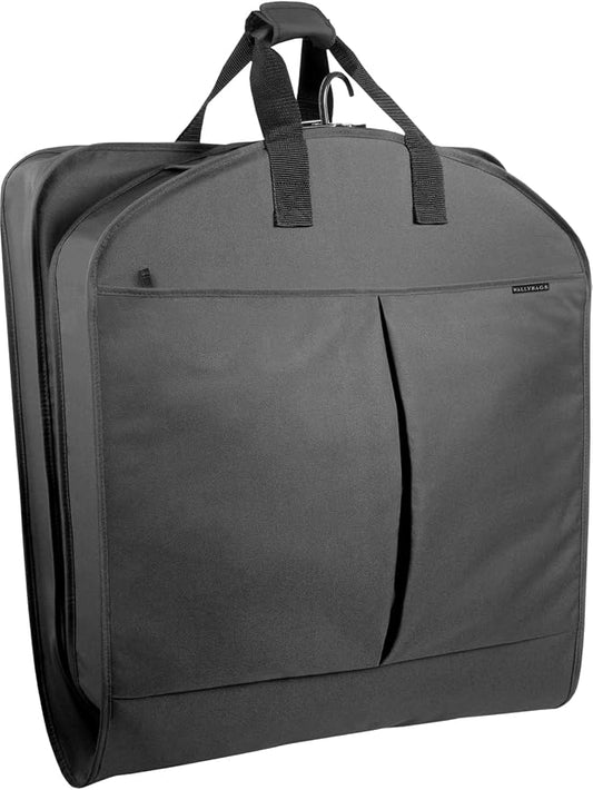 WallyBags 40” Deluxe Travel Carry-On Garment Bag with Two Pockets by WallyBags