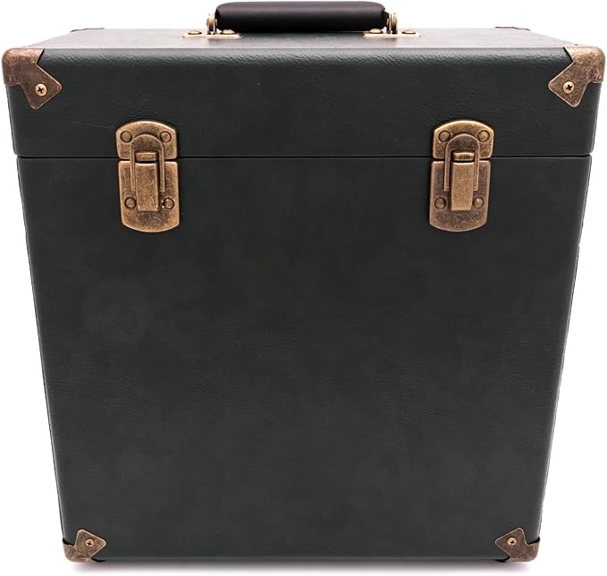 GPO Portable Retro Style Carry Case for LPs, Albums and 12Inch Vinyl Records (Holds 30 Albums) - Image 2