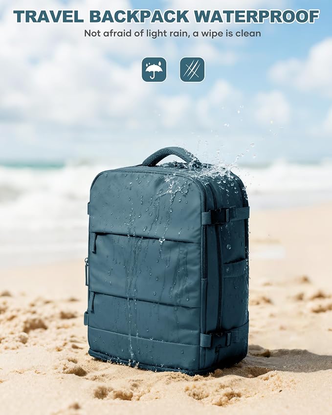 coowoz Travel Backpack Carry On for Women Man Gym Backpack with Laptop Compartment Mochila de Viaje Teacher Personal Item Backpacks Airplane Accessories Must Haves Peacock Blue,20L - Image 8