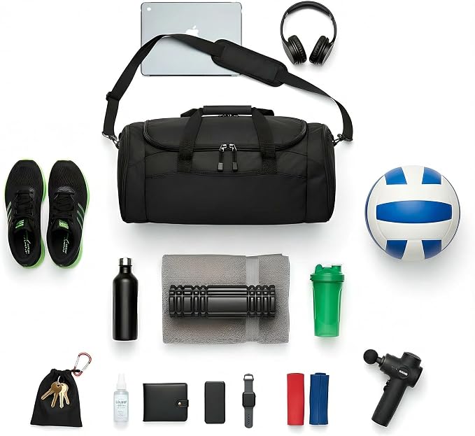 Personalized Volleyball Duffel Bag with Shoe Compartment – Custom Name Volleyball Sports Bag for Girls & Boys – Large Team Gym Bag for Practice, Travel & Tournaments - Image 4
