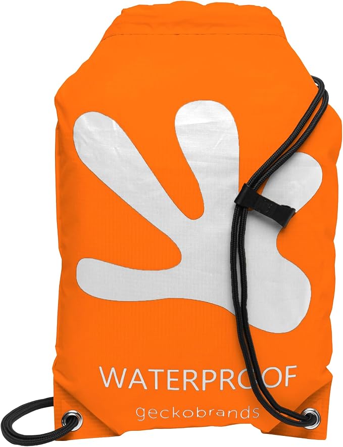 geckobrands Embark 10L Drawstring Backpack – Waterproof, Lightweight Dry Bag for Beach, Hiking, and Light Water Activities by geckobrands