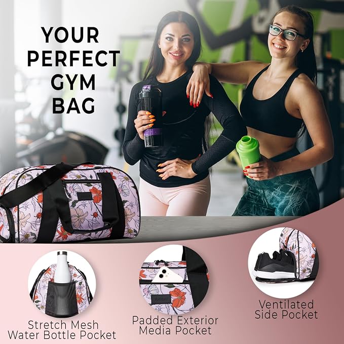 Vooray Burner Duffel Bag - 23L Small Gym Bag for Women and Men with Shoe Compartment, Lightweight Travel Duffel for Training, Sports, Overnight Use - Image 6