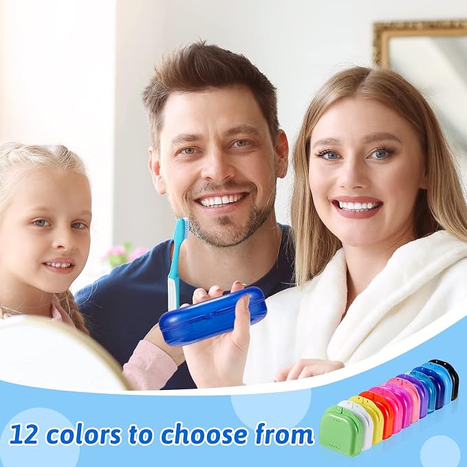 Sherr Dental Retainer Case with Holes,120 Pcs,12 Rainbow Colors - Image 5