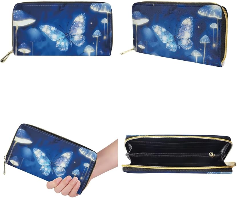 GIFTPUZZ Women Tote Bag Women Wallet Portable Cosmetic Bag for Women Bag Set 3 Pack PU Leather Bags with Zipper - Image 7