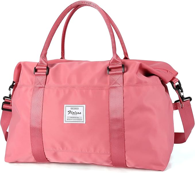 Travel Duffel Bag, Carry On Overnight Weekender Bags for Women | Travel Bag with Wet Pocket & Trolley Sleeve, For Spirit Airlines 18x14x8 Personal Item Bag by HYC00