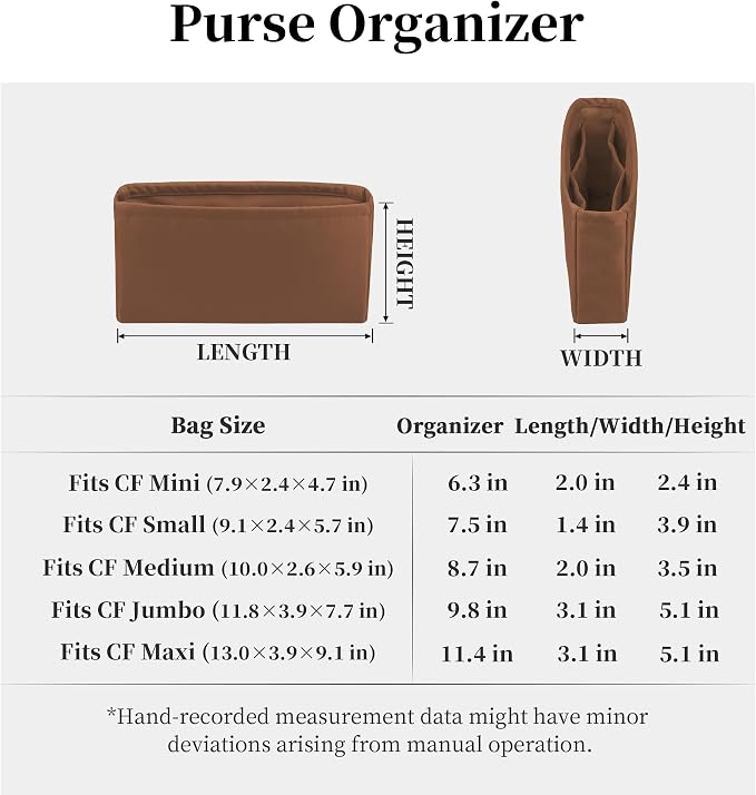 Purse Organizer Insert, Silky-Soft Lightweight Design, Multi-Pocket, Keeps Bag Organized & Protects Interior, Fits Chanel Classic Flap Jumbo, Ideal for Travel & Daily Use(Gold, CF Jumbo 30) - Image 7