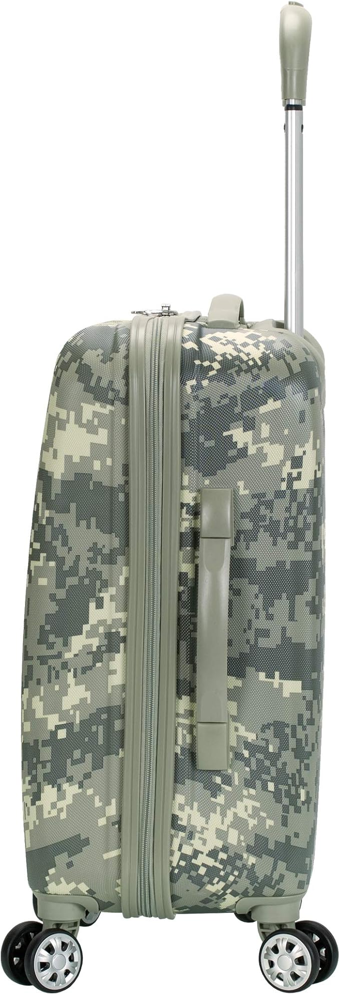 Rockland Safari Hardside Spinner Wheel Luggage, Carry-on 20", Acu Camo - Image 2