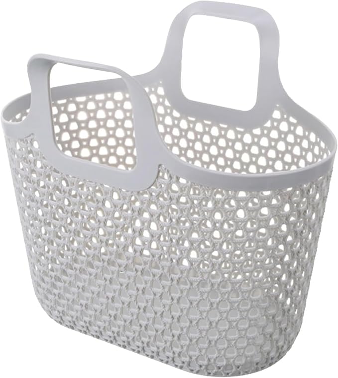 Plastic Shower Caddy Portable Organizer with Storage for Bath Toy Storage for Bathroom, College Dorm, Pantry, Kitchen (Grey) Bath Toy Storage Shower Caddy by Unknown