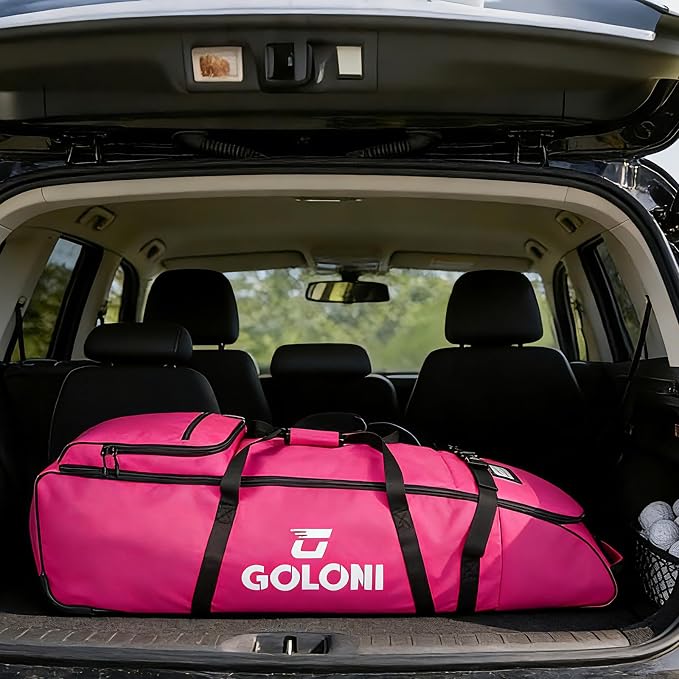 Goloni Golf Travel Bag with Wheels, Airline Golf Travel Case, Padded Rolling Golf Bag with Shoe Compartment - Image 7