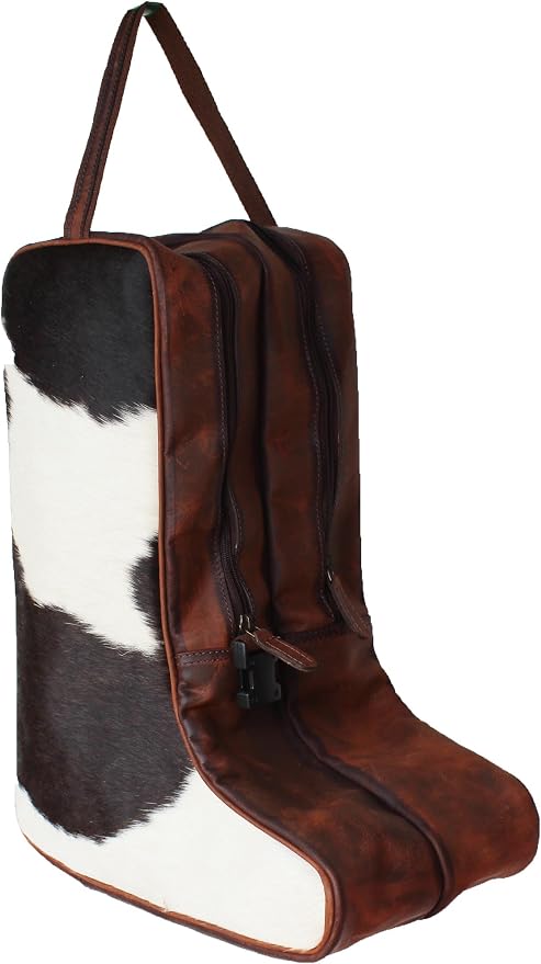 CHALLENGER Western Waxed Canvas Leather Travel Carry Storage Boot Bag Waterproof 30SK02 by Challenger