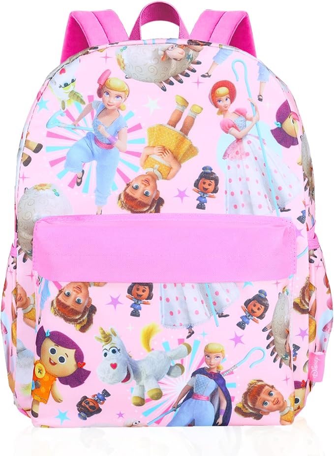 Pixar Toy Story Backpack and Lunch Box Set for Girls School Bundle + More | Insulated Lunch Bag & 16in Large Durable Bo Peep Bookbag Plus Water Bottle, Stickers, More - Toy Story School Supplies - Image 2
