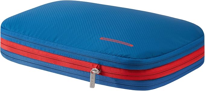 Bee Nesting BeeNesting Waterproof Compression Packing Cubes 5/6/8 sets, Large Travel Packing organizers for Carry on Luggage, 2 Sides Expandable Storage Bags (Blue Red, 9L) by BeeNesting