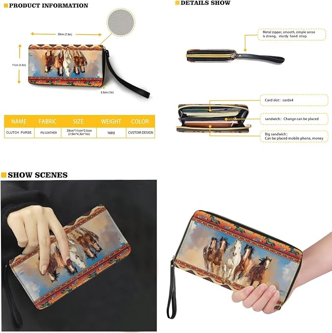 Women Purse Handbags Wallet Sets Leather Shoulder Tote Bag for Women,Top Handle Purse with Wrist Wallet Bag - Image 4