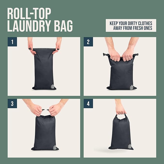 Large Compression Packing Cubes for Travel-Packing Cube Luggage Organizers 7 Piece Set for Checked Luggage-Ultralight, Expandable/Compression Bags by TRIPPED Travel Gear (Grey/Orange) - Image 6