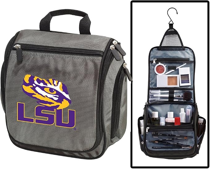 Broad Bay LSU Tigers Toiletry Bags Or Hanging LSU Shaving Kits (Gray - LSU Tiger Eye) - Image 5