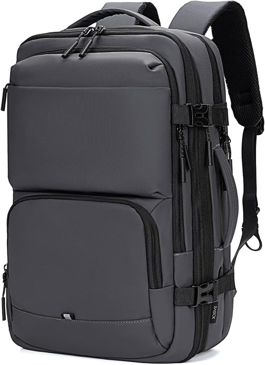 BAGOK Carry On Travel Backpack, 35L-40L Expandable Extra Large Airline Approved,Lightweight Daypack for Men and Women（Gray） by BAGOK