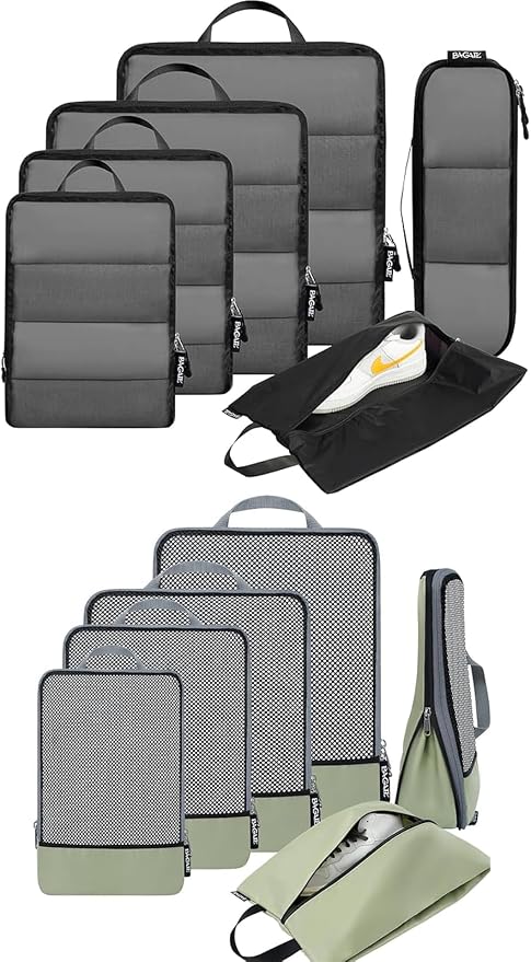 BAGAIL 12 Set Compression Packing Cubes by BAGAIL