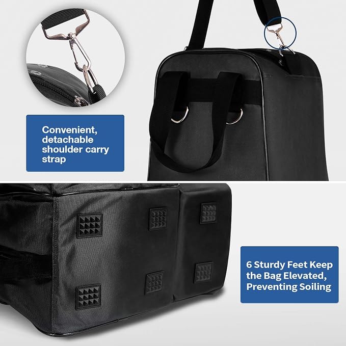 Harrison Howard Equestrian Pack Equipment Multi-Functional Carry Bag for Boots Helmet Horsewhip Horse Riding Pack Equipment - Image 4