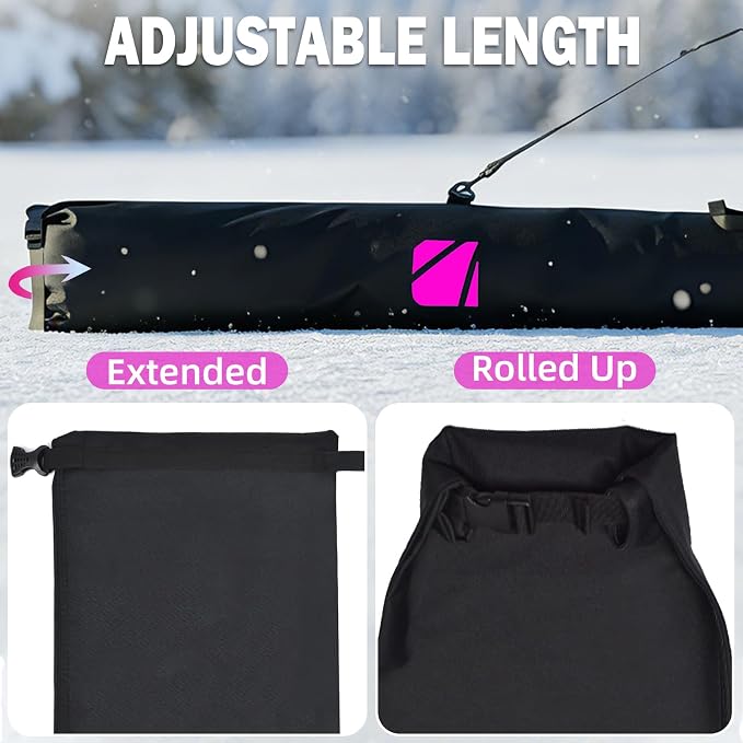 AUMTISC Ski and Boot Bag Combo for Air Travel Flying, Padded Two-Piece Snow Ski Bags, Adjustable Length Ski Travel Bag for Skis Up to 200cm and Boots Up to Size 13 - Image 4