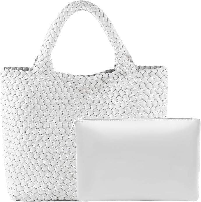 JINMANXUE Fashion Woven Bag Shopper Bag Travel Handbags and Purses Women Tote Bag Large Capacity Shoulder Bags by JINMANXUE