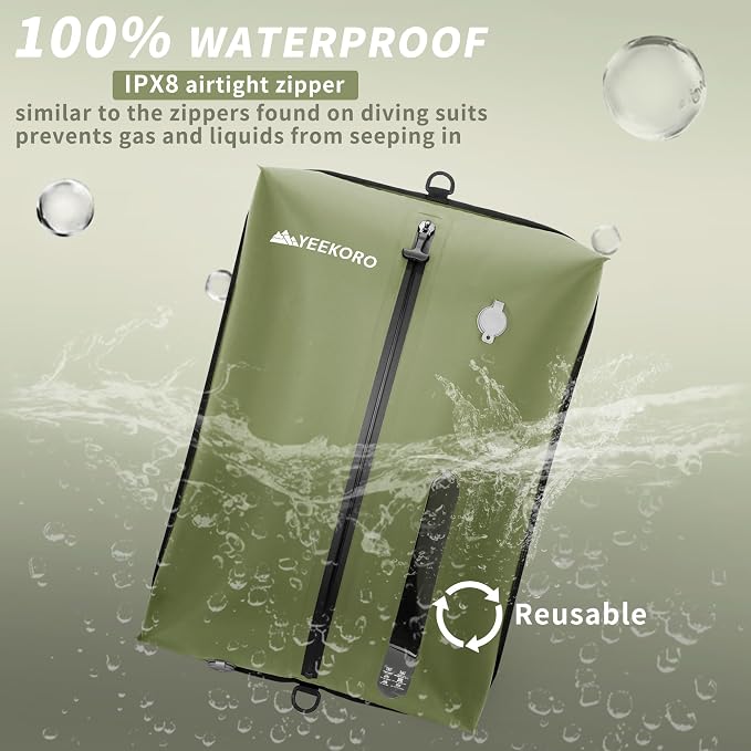 Upgraded Vacuum Bag for Travel, Professional IPX8 Waterproof Reusable Vacuum Compression Bags for Travel Suitcases, Durable Space Saver Bag - Image 4
