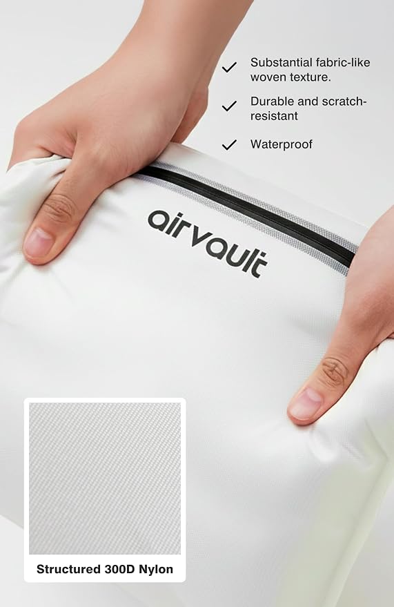 AirVault Vacuum Storage Bags for Travel with Air Pump, Waterproof Compression Packing Organizer, IPX8 Vacuum Travel Bag for Carry On Suitcase & Backpack (15L Flat, 2-Pack) - Image 7