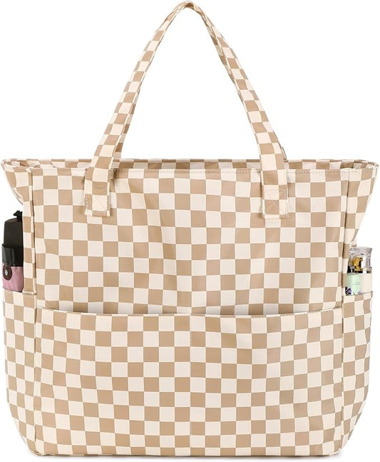 Bluboon Waterproof Beach Tote Pool Bags for Women Ladies Extra Large Carry On Bag With Wet Compartment for Weekender Travel by BLUBOON