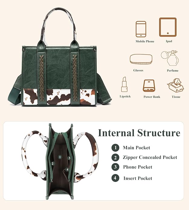 KingTo Women's Crocodile Pattern Satchel Handbags Stylish Tote Handbags crocodile purses for women 3 Pcs Set (B-blue) - Image 5