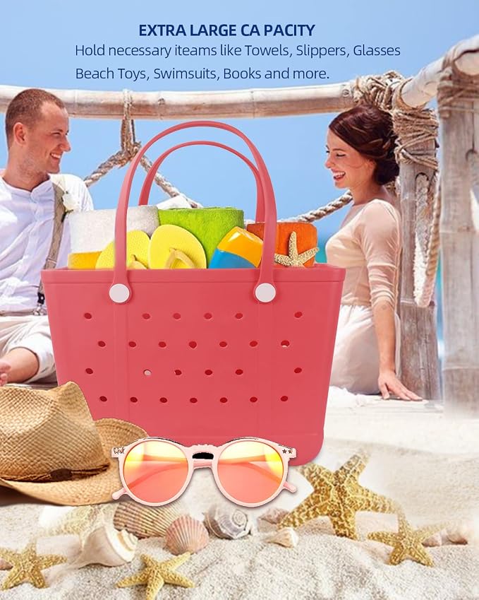 Lightweight Extra large Rubber Beach Bag Small mini Tote Bag for Gym Waterproof medium Open Handbag for Pool Sports - Image 7