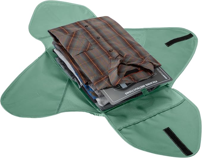 Eagle Creek Pack-It Reveal Garment Folder - Compression Wings - Maximize Luggage Space - Convenient Top Handle - Quick Drying Material - Large - Willow Green - Image 6