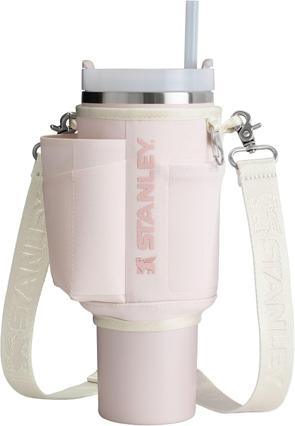 STANLEY All Day Quencher Carry All for 40 oz Tumbler with Handle | Crossbody Bag with Phone Holder Pocket, Card Sleeve & Detachable Strap | Water Bottle Carrier Bag | BPA-Free | Rose Quartz by Unknown