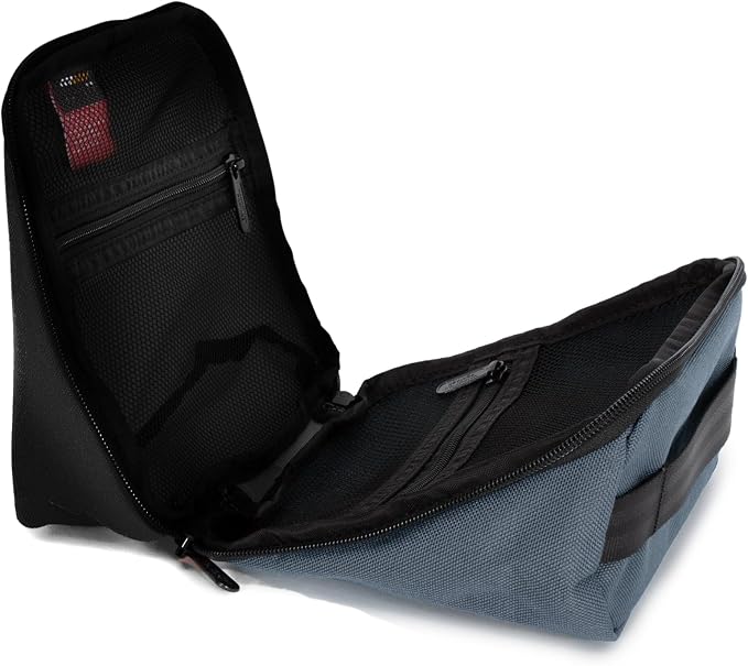 Manhattan Portage Newtown Toiletry Case Water Resistant Made with1000D Cordura For Everyday Use (Black/Grey) - Image 6