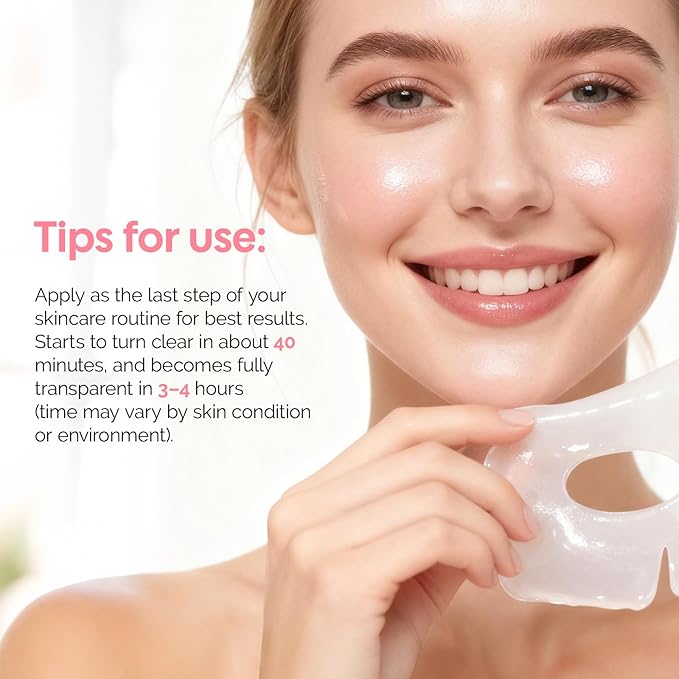 ZealSea Bio Collagen Wrapping Hydrogel Face Mask, Overnight Jelly Gel Sheet Mask for Glass Skin, Deep Hydration, Pore Care, Elasticity Improvement, Firming, Advanced Facial Skincare Solution, 4 Pack